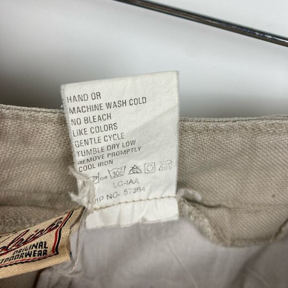 Woolrich Linen Cotton Wide Leg Cargo Pants Khaki High Rise Women’s Size 12 - Picture 8 of 11